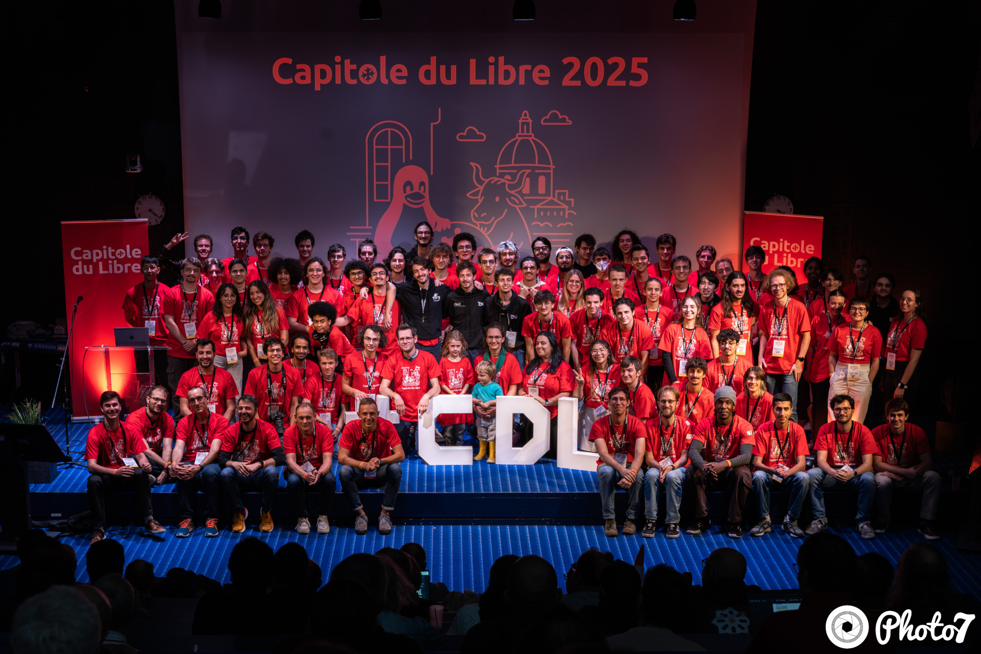 L'équipe de bénévoles du Capitole du Libre 2025
